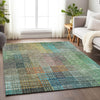 Piper Looms Mayfield Triangles AMF828 Green Machine Washable Area Rug Lifestyle Image Feature