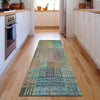 Piper Looms Mayfield Triangles AMF828 Green Machine Washable Area Rug Runner Lifestyle Image Feature