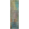 Piper Looms Mayfield Triangles AMF828 Green Machine Washable Area Rug Runner Main Image