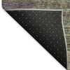 Piper Looms Mayfield Triangles AMF828 Plum Machine Washable Area Rug Backing Image