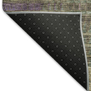 Piper Looms Mayfield Triangles AMF828 Plum Machine Washable Area Rug Backing Image