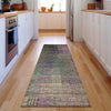 Piper Looms Mayfield Triangles AMF828 Plum Machine Washable Area Rug Runner Lifestyle Image Feature