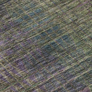 Piper Looms Mayfield Triangles AMF828 Plum Machine Washable Area Rug Swatch Image