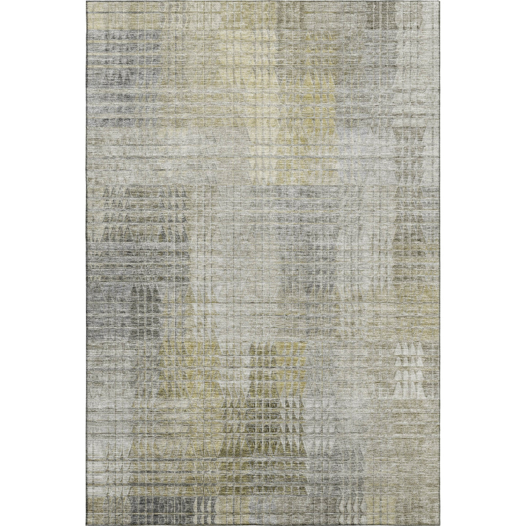 Piper Looms Mayfield Triangles AMF828 Taupe Machine Washable Area Rug main image