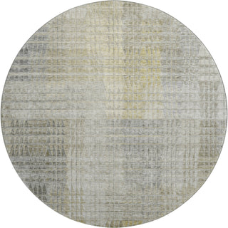 Piper Looms Mayfield Triangles AMF828 Taupe Machine Washable Area Rug Round Main Image