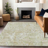 Piper Looms Mayfield Abstract AMF829 Beige Machine Washable Area Rug Lifestyle Image Feature