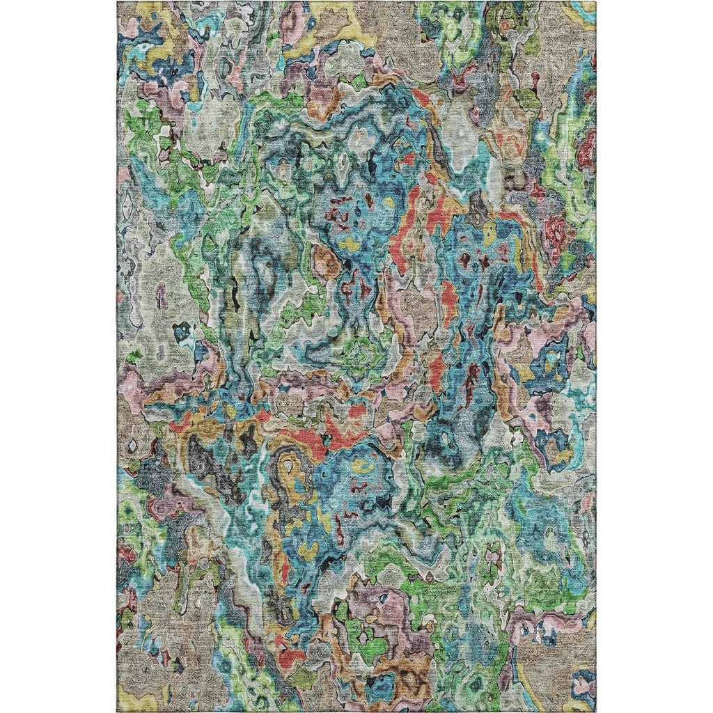 Piper Looms Mayfield Abstract AMF829 Blue Machine Washable Area Rug main image