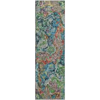 Piper Looms Mayfield Abstract AMF829 Blue Machine Washable Area Rug Runner Main Image