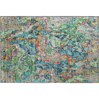 Piper Looms Mayfield Abstract AMF829 Blue Machine Washable Area Rug Scatter Main Image