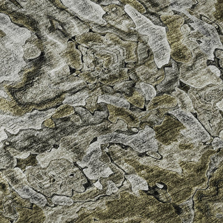 Piper Looms Mayfield Abstract AMF829 Brown Machine Washable Area Rug Swatch Image