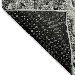 Piper Looms Mayfield Abstract AMF829 Gray Machine Washable Area Rug Backing Image