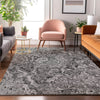 Piper Looms Mayfield Abstract AMF829 Gray Machine Washable Area Rug Lifestyle Image Feature