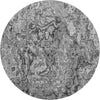 Piper Looms Mayfield Abstract AMF829 Gray Machine Washable Area Rug Round Main Image