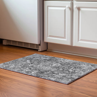 Piper Looms Mayfield Abstract AMF829 Gray Machine Washable Area Rug Scatter Lifestyle Image Feature