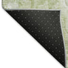 Piper Looms Mayfield Abstract AMF829 Green Machine Washable Area Rug Backing Image