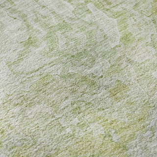 Piper Looms Mayfield Abstract AMF829 Green Machine Washable Area Rug Swatch Image