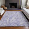 Piper Looms Mayfield Abstract AMF829 Plum Machine Washable Area Rug Lifestyle Image Feature