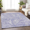 Piper Looms Mayfield Abstract AMF829 Plum Machine Washable Area Rug Lifestyle Image Feature