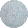 Piper Looms Mayfield Abstract AMF829 Sky Machine Washable Area Rug Round Main Image