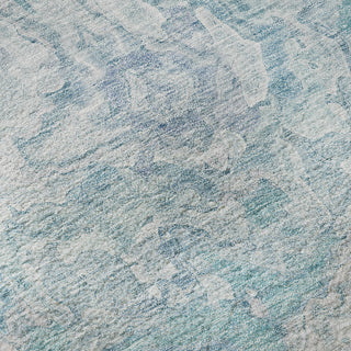 Piper Looms Mayfield Abstract AMF829 Sky Machine Washable Area Rug Swatch Image