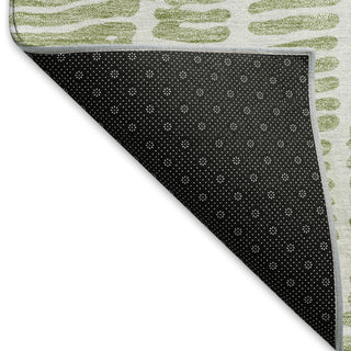 Piper Looms Mayfield Lines AMF830 Aloe Machine Washable Area Rug Backing Image