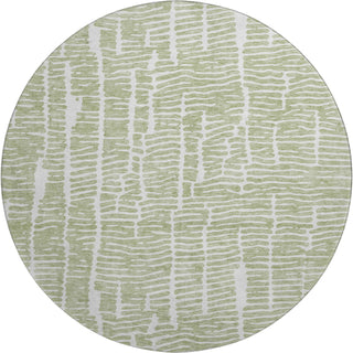 Piper Looms Mayfield Lines AMF830 Aloe Machine Washable Area Rug Round Main Image
