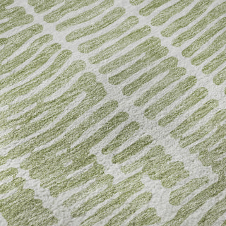 Piper Looms Mayfield Lines AMF830 Aloe Machine Washable Area Rug Swatch Image