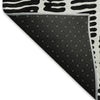 Piper Looms Mayfield Lines AMF830 Black Machine Washable Area Rug Backing Image