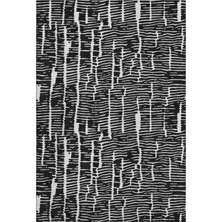 Piper Looms Mayfield Lines AMF830 Black Machine Washable Area Rug main image