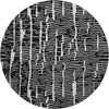 Piper Looms Mayfield Lines AMF830 Black Machine Washable Area Rug Round Main Image