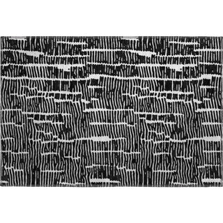 Piper Looms Mayfield Lines AMF830 Black Machine Washable Area Rug Scatter Main Image