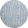 Piper Looms Mayfield Lines AMF830 Blue Machine Washable Area Rug Round Main Image