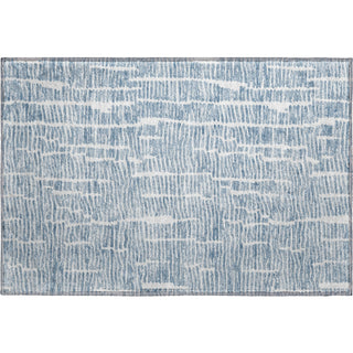 Piper Looms Mayfield Lines AMF830 Blue Machine Washable Area Rug Scatter Main Image