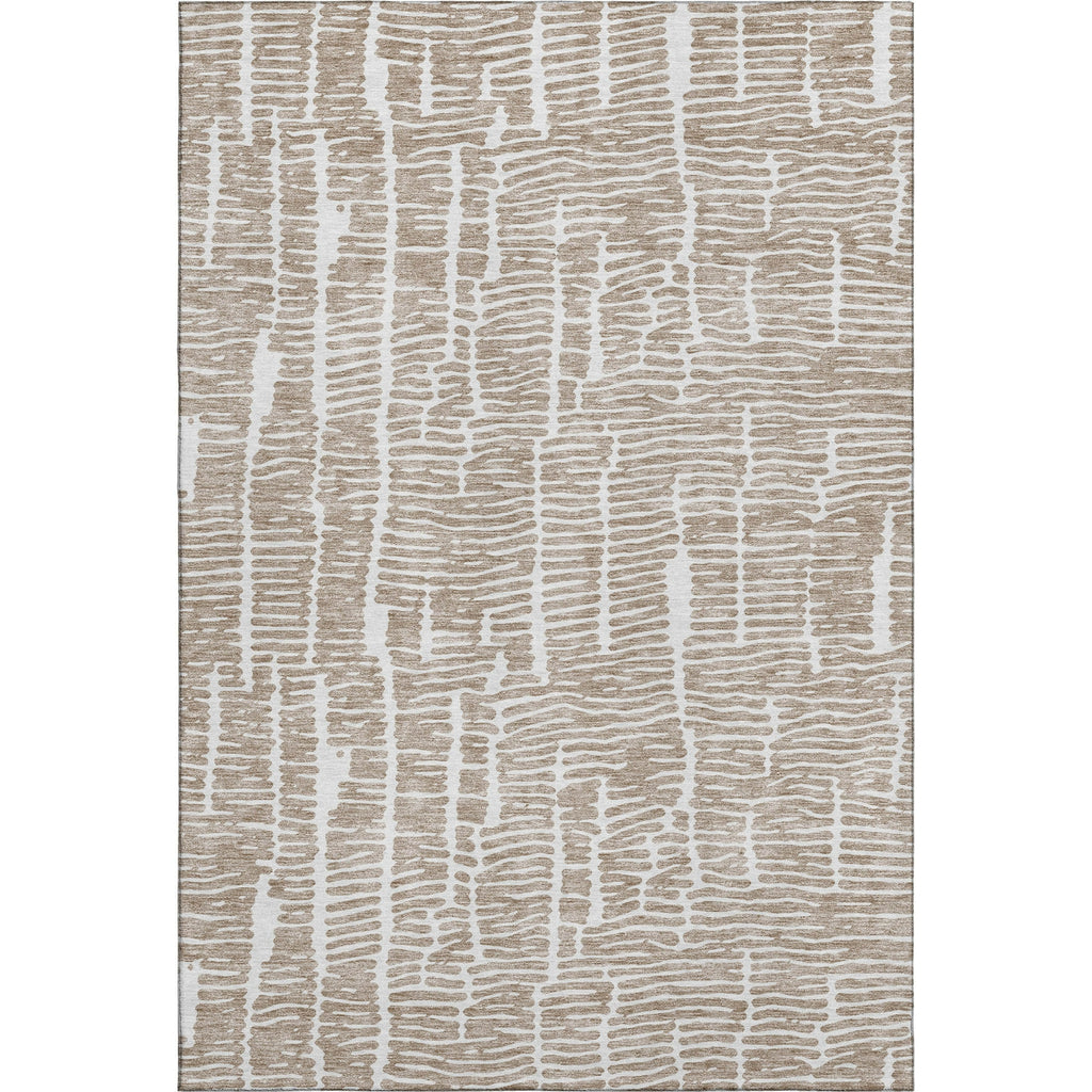 Piper Looms Mayfield Lines AMF830 Brown Machine Washable Area Rug main image
