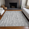 Piper Looms Mayfield Lines AMF830 Gray Machine Washable Area Rug Lifestyle Image Feature