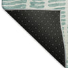 Piper Looms Mayfield Lines AMF830 Teal Machine Washable Area Rug Backing Image