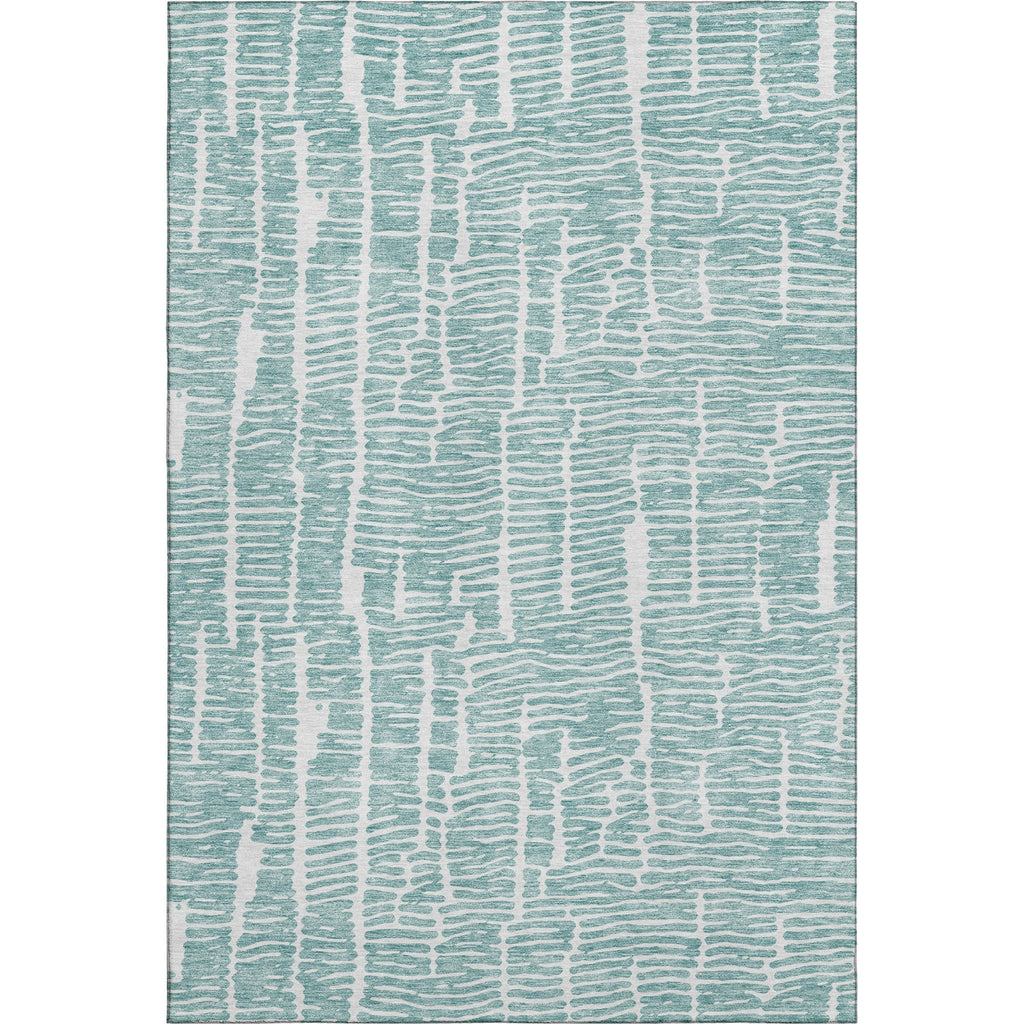 Piper Looms Mayfield Lines AMF830 Teal Machine Washable Area Rug main image