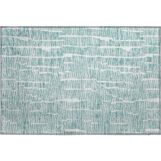 Piper Looms Mayfield Lines AMF830 Teal Machine Washable Area Rug Scatter Main Image