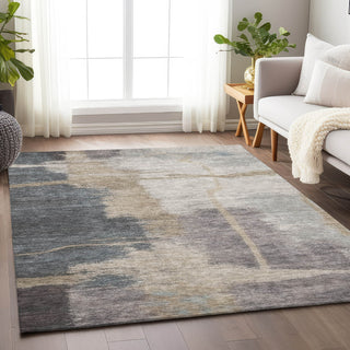 Piper Looms Mayfield Modern AMF831 Gray Machine Washable Area Rug Lifestyle Image Feature