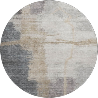 Piper Looms Mayfield Modern AMF831 Gray Machine Washable Area Rug Round Main Image