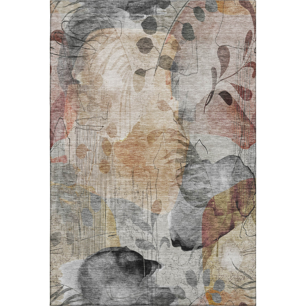 Piper Looms Mayfield Floral AMF832 Terracotta Machine Washable Area Rug main image
