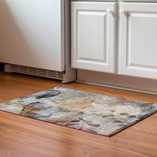 Piper Looms Mayfield Floral AMF832 Terracotta Machine Washable Area Rug Scatter Lifestyle Image Feature
