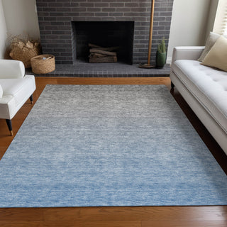 Piper Looms Mayfield Ombre AMF833 Blue Machine Washable Area Rug Lifestyle Image Feature