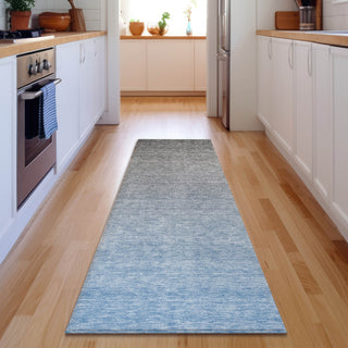 Piper Looms Mayfield Ombre AMF833 Blue Machine Washable Area Rug Runner Lifestyle Image Feature