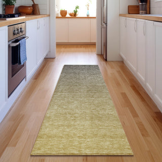 Piper Looms Mayfield Ombre AMF833 Gold Machine Washable Area Rug Runner Lifestyle Image Feature