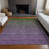 Piper Looms Mayfield Ombre AMF833 Purple Machine Washable Area Rug Lifestyle Image Feature