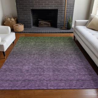 Piper Looms Mayfield Ombre AMF833 Purple Machine Washable Area Rug Lifestyle Image Feature