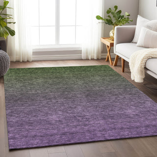 Piper Looms Mayfield Ombre AMF833 Purple Machine Washable Area Rug Lifestyle Image Feature