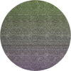 Piper Looms Mayfield Ombre AMF833 Purple Machine Washable Area Rug Round Main Image