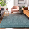 Piper Looms Mayfield Ombre AMF833 Teal Machine Washable Area Rug Lifestyle Image Feature